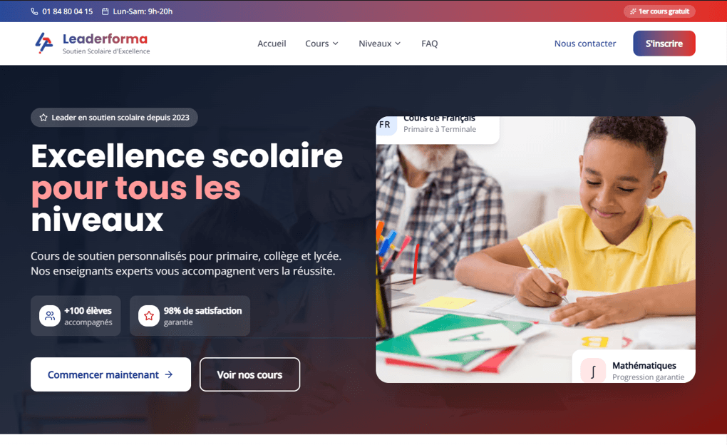 Leaderforma Soutien Scolaire